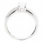 STUNNING 1.16 Ct GENUINE OVAL DIAMOND 14K WHITE GOLD DIAMOND ENGAGEMENT RING