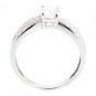 STUNNING 1.16 Ct GENUINE OVAL DIAMOND 14K WHITE GOLD DIAMOND ENGAGEMENT RING