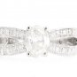 STUNNING 1.16 Ct GENUINE OVAL DIAMOND 14K WHITE GOLD DIAMOND ENGAGEMENT RING