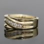 SOLID 14K YELLOW GOLD & DIAMOND MENS WEDDING BAND RING SZ 11 WIDE & HEAVY 9.9 GR