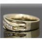 SOLID 14K YELLOW GOLD & DIAMOND MENS WEDDING BAND RING SZ 11 WIDE & HEAVY 9.9 GR