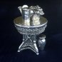 .925 Sterling Silver Decorative Art Dollhouse miniature Garden Table COMPLETE!