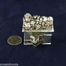 .925 Sterling Silver Decorative Art Dollhouse miniature Kitchen - Complete!