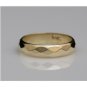 SOLID 14K YELLOW GOLD DIAMOND CUT DESIGN WEDDING BAND RING ~4.7MM ~4.7GR ~SIZE 9