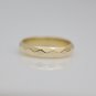 SOLID 14K YELLOW GOLD DIAMOND CUT DESIGN WEDDING BAND RING ~4.7MM ~4.7GR ~SIZE 9