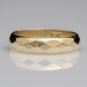 SOLID 14K YELLOW GOLD DIAMOND CUT DESIGN WEDDING BAND RING ~4.7MM ~4.7GR ~SIZE 9