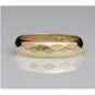 SOLID 14K YELLOW GOLD DIAMOND CUT DESIGN WEDDING BAND RING ~4.7MM ~4.7GR ~SIZE 9