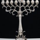 SOLID & HEAVY STERLING SILVER MENORAH LIMITED EDITION BENEDETTI HAZORFIM 71+TOZ