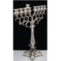SOLID & HEAVY STERLING SILVER MENORAH LIMITED EDITION BENEDETTI HAZORFIM 71+TOZ