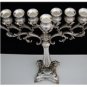 SOLID & HEAVY STERLING SILVER MENORAH LIMITED EDITION BENEDETTI HAZORFIM 71+TOZ