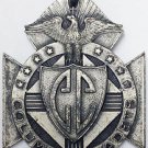 RARE 1934 COLUMBUS CADETS TRACK STATE CHAMPIONSHIP RELAY SILVER MEDAL AWARD