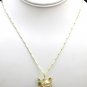 CUSTOM 14K SOLID GOLD DOUBLE FACE 3D CAT CARVED JADEITE ESTATE PENDANT ~MUST SEE