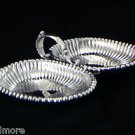 RARE 1941 GORHAM LEAMINGTON STERLING SILVER BONBON CANDY NUT HANDLED DOUBLE TRAY