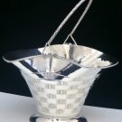 STUNNING ITALIAN LARGE & SOLID STERLING SILVER WEDDING FLOWER BASKET CENTERPIECE