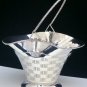 STUNNING ITALIAN LARGE & SOLID STERLING SILVER WEDDING FLOWER BASKET CENTERPIECE