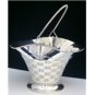STUNNING ITALIAN LARGE & SOLID STERLING SILVER WEDDING FLOWER BASKET CENTERPIECE