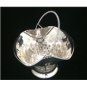 STUNNING ITALIAN LARGE & SOLID STERLING SILVER WEDDING FLOWER BASKET CENTERPIECE