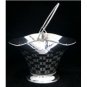 STUNNING ITALIAN LARGE & SOLID STERLING SILVER WEDDING FLOWER BASKET CENTERPIECE