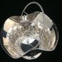 STUNNING ITALIAN LARGE & SOLID STERLING SILVER WEDDING FLOWER BASKET CENTERPIECE