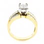 AFFORDABLE ~ 14K YELLOW GOLD 1.50 TCW PRINCESS GENUINE DIAMOND ENGAGEMENT RING
