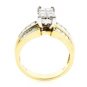 AFFORDABLE ~ 14K YELLOW GOLD 1.50 TCW PRINCESS GENUINE DIAMOND ENGAGEMENT RING