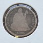 1876 CC CARSON CITY MINT DOUBLE DIE LIBERTY SEATED DIME TEN 10 CENTS -GOOD COIN!