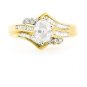 BEAUTIFUL 14K YELLOW GOLD GENUINE OVAL CUT DIAMOND ENGAGEMENT RING ~ 1.19 TCW