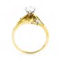BEAUTIFUL 14K YELLOW GOLD GENUINE OVAL CUT DIAMOND ENGAGEMENT RING ~ 1.19 TCW