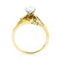BEAUTIFUL 14K YELLOW GOLD GENUINE OVAL CUT DIAMOND ENGAGEMENT RING ~ 1.19 TCW