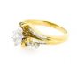 BEAUTIFUL 14K YELLOW GOLD GENUINE OVAL CUT DIAMOND ENGAGEMENT RING ~ 1.19 TCW