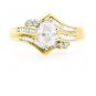 BEAUTIFUL 14K YELLOW GOLD GENUINE OVAL CUT DIAMOND ENGAGEMENT RING ~ 1.19 TCW