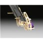 CLASSY 14K YELLOW GOLD 3.44 CTW PEAR SHAPED AMETHYST & DIAMOND ESTATE EARRINGS