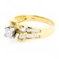 AFFORDABLE 14K YELLOW GOLD 1.37 TCW PRINCESS CUT GENUINE DIAMOND ENGAGEMENT RING
