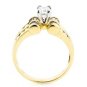 AFFORDABLE 14K YELLOW GOLD 1.37 TCW PRINCESS CUT GENUINE DIAMOND ENGAGEMENT RING