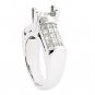 HEAVY 14K GOLD PRINCESS CUT DIAMOND SEMI MOUNT ENGAGEMENT RING SETTING ~1.50 TCW