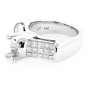 HEAVY 14K GOLD PRINCESS CUT DIAMOND SEMI MOUNT ENGAGEMENT RING SETTING ~1.50 TCW