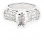 HEAVY 14K GOLD PRINCESS CUT DIAMOND SEMI MOUNT ENGAGEMENT RING SETTING ~1.50 TCW