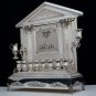 BEAUTIFUL SOLID & HEAVY STERLING SILVER ART DECO STYLE BACK MENORAH BY HAZORFIM