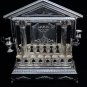 BEAUTIFUL SOLID & HEAVY STERLING SILVER ART DECO STYLE BACK MENORAH BY HAZORFIM