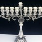 SOLID HEAVY STERLING SILVER MENORAH LIMITED EDITION BENEDETTI BY HAZORFIM 62+TOZ