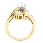 MAGNIFICENT 14K YELLOW GOLD 1.47 TCW OVAL SHAPE DIAMOND ENGAGEMENT RING