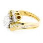 MAGNIFICENT 14K YELLOW GOLD 1.47 TCW OVAL SHAPE DIAMOND ENGAGEMENT RING