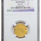 TURKEY AH1223//21 GOLD HAYRIYE ALTIN NGC AU DETAILS VERY RARE! OTTOMAN EMPIRE