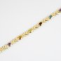 HEAVY 14K GOLD TOPAZ RUBY CITRINE AMETHYST GEMSTONE BRACELET 26.7GR ~ GORGEOUS!