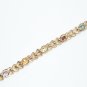 HEAVY 14K GOLD TOPAZ RUBY CITRINE AMETHYST GEMSTONE BRACELET 26.7GR ~ GORGEOUS!