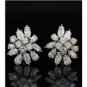MAGNIFICENT HUGE 15 CARAT ROUND PEAR MARQUISE DIAMOND CLUSTER EARRINGS ~ ROYALTY