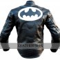 Bat Style Men Black Biker Motorcycle Leather Jacket
