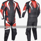 Fire Style Red Biker Motorcycle Leather Jacket