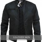 Men Black Corduroy Quilted Lining Jacket