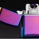 2017 Male gift Arc Lighters metal USB Rechargeable Flameless Electric Purple